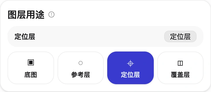 选中图层 → 属性 → 图层用途